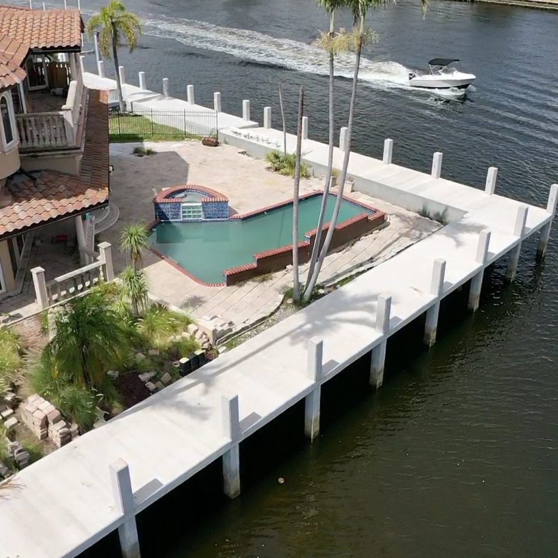 Exterior view of Fort Royal 9, showcasing its modern architecture and surrounding landscape.